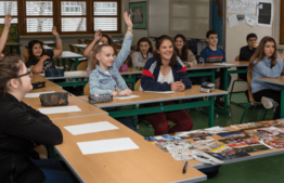 Author and peace activist Deborah Ellis visited VIS